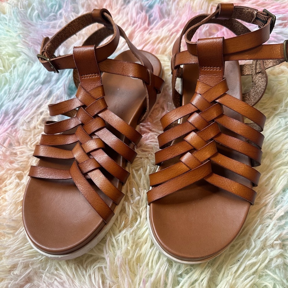 Little Girl Brown Sandals
